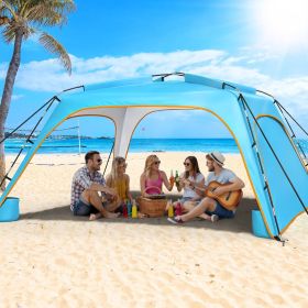 10x10 FT Beach Canopy (Color: Light Blue)