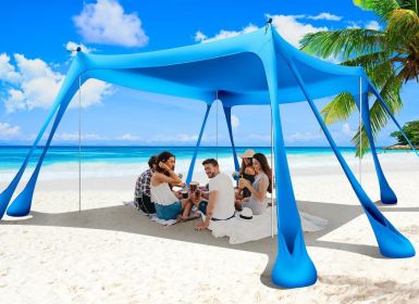 Sun Shelter 10x10ft (Color: Royal Blue  10x10 FT 4 Pole)