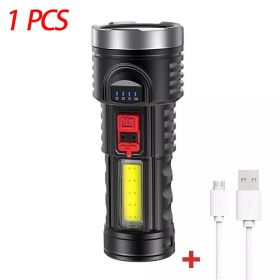 Multi-function Rechargeable Flashlight (Quantity: 1 pc)