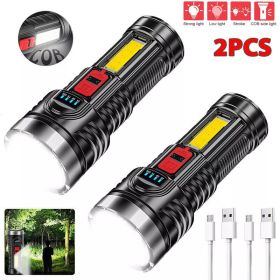 Multi-function Rechargeable Flashlight (Quantity: 2 pcs)