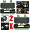 2Set USB Rechargeable COB LED Flashlight