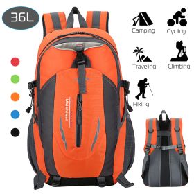 Waterproof Backpack with Multiple Compartments and Pockets (Color: Orange)
