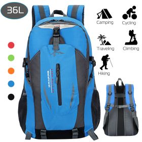Waterproof Backpack with Multiple Compartments and Pockets (Color: Blue)