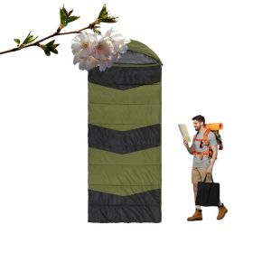 Lightweight Sleeping Bag with USB Powered Heating Pads (Color: Green & Black, Type: Sleeping Pad)