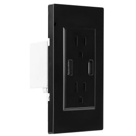 USB Wall Outlet 2.4A (Color: Black)