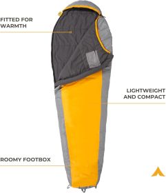 20F and 5F Degree Sleeping Bag (Color: Orange)