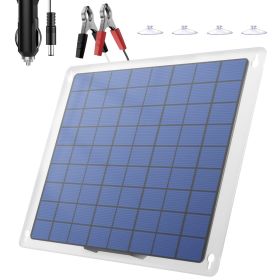 Solar Panel Car Battery Charger – Portable Waterproof 12V Trickle Battery Maintainer (W: 5)