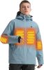 Heated Jacket, Ski Jacket Coat, With 12V/16000mAh Battery Pack, 5 Areas Heating Thicken Men Winter Coat