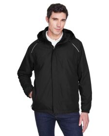 CORE365 88189T Men's Tall Brisk Insulated Jacket (Color: Black, size: LT)