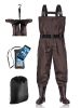 BELLE DURA Fishing Waders – Waterproof Lightweight Nylon Bootfoot Waders for Men and Women