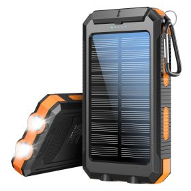 Solar Charger Mobile Battery Pack for Phone (Color: Orange)