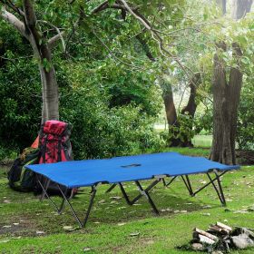2 Person Folding Camping Cot for Adults (Color: General)