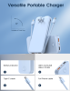 Portable Power Bank with Built in Cables Mobile Phone Portable Charger Power Phone Charger Backup Battery for IPhone,Andriod Phone, Galaxy Ect.