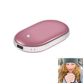 Portable Power Bank Rechargeable Pocket Warmer (Type: 5000mAh, Color: Rose Gold)