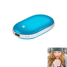 Portable Power Bank Rechargeable Pocket Warmer (Type: 5000mAh, Color: Blue)