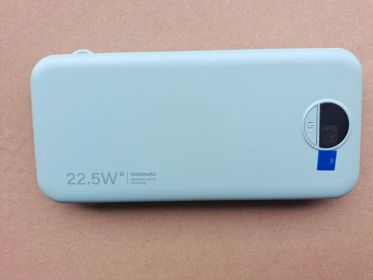 Portable Charger, 12000mAh USB C in Power Bank Fast Charging, LED Display External Battery Pack Phone Charger Compatible with iPhone (Color: Cyan)