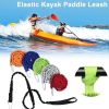 Elastic Leash With Carabiner – Kayak Canoe Paddle and Fishing Rod Accessory
