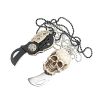 Pocket Mini Knife With Vintage Skull Design;