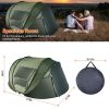Pop Up Tent Waterproof  with 4 Mosquito Net Windows Carrying Bag for Hiking Climbing Adventure Fishing