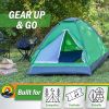 2 Person Camping Tent with Rain Fly and Carrying Bag