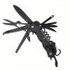1pc 16-in-1 Multifunctional Pocket Knife Set with Keychain Holder
