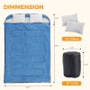 Adult double warm sleeping bag with pillow