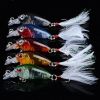 Fishing Lures With Leather – 5PCS Artificial Hard Crankbait with 3D Eyes