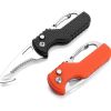 Multitool Keychain Knife – Small Pocket EDC Folding Knife with Serrated Blade