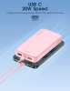 Portable Power Bank with Built in Cables