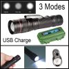 USB Rechargeable Flashlight +Gift Box