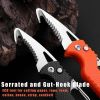 Multitool Keychain Knife – Small Pocket EDC Folding Knife with Serrated Blade