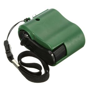 USB Hand Crank Phone Charger (Color: Green)