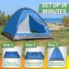 2 Person Camping Tent with Rain Fly and Carrying Bag