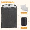 Adult double warm sleeping bag with pillow