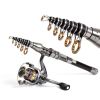 1pc Mini Carbon Telescopic Fishing Rod