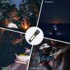2Set USB Rechargeable COB LED Flashlight