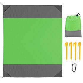 Sand Proof Picnic Blanket (Color: Green)