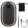 Rechargeable Hand Warmer Electric Hand Heater Portable Reusable Pocket Warmer Power Bank with Digital Display Sunset Light 3 Levels Double-sided Heati