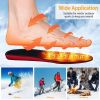 3000mAh Rechargeable Battery  Trimmable Heated Shoe Insoles