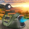 Pop Up Tent Waterproof  with 4 Mosquito Net Windows Carrying Bag for Hiking Climbing Adventure Fishing