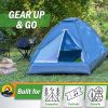 2 Person Camping Tent with Rain Fly and Carrying Bag