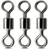 Stainless Steel Rolling Swivel Connector – 100PCS High Strength Fishing Tackle