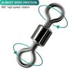 Stainless Steel Rolling Swivel Connector – 100PCS High Strength Fishing Tackle