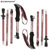 KORAMAN 1pair Collapsible Trekking Poles – Adjustable Lightweight Hiking Sticks