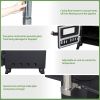 black iron panel with chimney camping stove N001