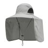 Wide Brim Sun Screen Fisherman's Hat With Neck Flap