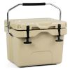 Portable Insulated Ice Cooler with 2 Cup Holders
