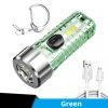 1pc Mini Portable LED Flashlight With Keychain