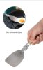 Outdoor folding frying spatula