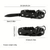 1pc 16-in-1 Multifunctional Pocket Knife Set with Keychain Holder